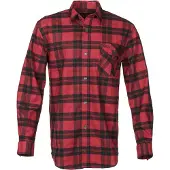 Swedteam Men's Crest Shirt Red Pitkähihaiset kauluspaidat M