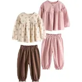 Next Yöpuku beige / tummanruskea / roosa