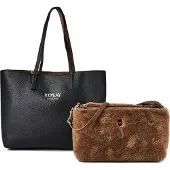 Replay Shopperit Nahka 36 cm Musta