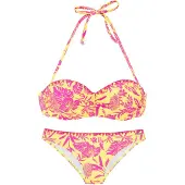 Venice beach Bikini keltainen / vaalea pinkki