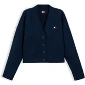 Tommy Hilfiger Tjw Fluffy Badge Cardigan Ext - Navy - XL