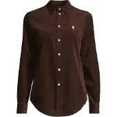 Ralph Lauren Classic Fit Cotton Corduroy Shirt - Brown - XL