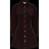 ONLY Onlzeva L/S Short Cord Dress Cc Pnt - Brown - S