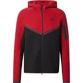 Nike Collegetakki 'Tech Fleece' tummanharmaa / punainen / musta