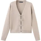 Mango Toggle Knit Cardigan - Beige - S