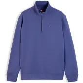 Tommy Hilfiger Tjm Reg Fleece 1/4Zip Mock Neck - Navy - XXL
