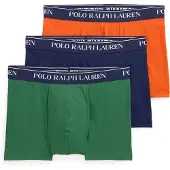 Ralph Lauren Bokserishortsit 'CLSSIC' laivastonsininen / vihreä / oranssi / valkoinen