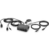 StarTech.com 2-Port Hybrid Cable KVM Switch 4K DP