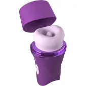 Fantasy For Her Lush Kiss Plush - imevä ja nuoleva klitoriskiihotin (violetti)