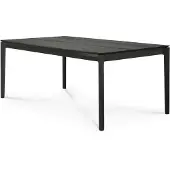 Ethnicraft Bok Ruokapöytä 90x180 cm Musta lakattu tammi