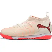 Puma Future 9 Match + Mid TT The Arrival - Sokeroitu manteli/Valkoinen/Ultra Red/Musta Lapset - Turf (TF), koko 37½