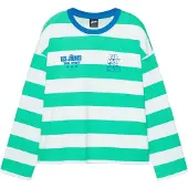 Pull&Bear Paita 'STWD' safiiri / minttu / valkoinen
