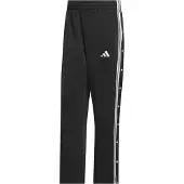 Adidas Urheiluhousut 'Mens 3-Stripes Snap Track' musta / valkoinen