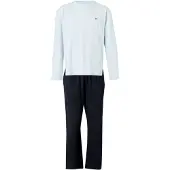 Tommy Hilfiger Underwear Pitkä pyjama laivastonsininen / vaaleansininen / kirsikanpunainen