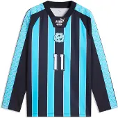 Puma Om King Jersey Ls New Navy-bright Aqua - , koko Large