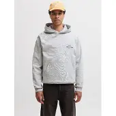 Jack & Jones Jornorrebro Typo Back Sweat Hood Sn - Grey - M