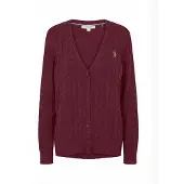 U.S. POLO ASSN. Neuletakki ' UW V-neck ' harmaa