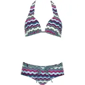 Sunflair Bikini sininen / minttu / vaaleanpunainen / valkoinen
