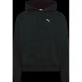 Puma Ess Cat Logo Oversized Boxy Fl Hoodie - Black - XXL