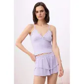 Trendyol Pyjamashortsit laventeli