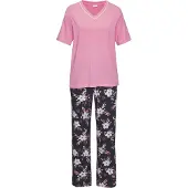 LASCANA Pyjama laivastonsininen / vaaleansininen / marjat / vanha roosa