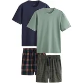 Next Lyhyt pyjama laivastonsininen / kuusi