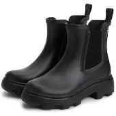 Tommy Hilfiger Rubber Flag Cleated Rainboot - Black - 37
