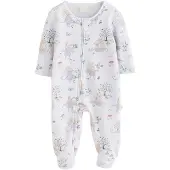 Next Yöpuku beige / vihreä / pastellinvioletti / valkoinen