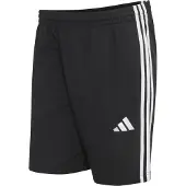 Adidas Urheiluhousut 'Essentials 3-Stripes Fleece' musta / valkoinen