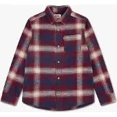 Levi's LVB Shadow Plaid Flanellipaita, Tawny Port, 140