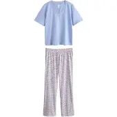 Next Pyjama vaaleansininen / marjat / valkoinen