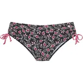 LASCANA Bikinihousut tumma pinkki / musta / valkoinen