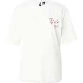 Vero Moda Paita 'VMPAULINA THEA' pastellinpunainen / valkoinen