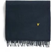 Lyle & Scott Plain Lambswool Scarf - Navy - ONE SIZE