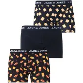 Jack & Jones Jackevin Food Trunks 3 Pack - Black - XXL