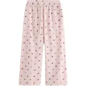 Lindex Pyjamahousut vaalea pinkki / viininpunainen / valkoinen