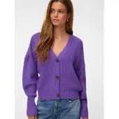 Vero Moda Neuletakki 'VMLEA' tummanvioletti