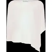 Mango Asymmetrical Knitted Cape - Cream - XS/S