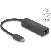 DeLOCK – USB Type-C Adapter to 2.5 Gigabit LAN with Power Delivery 100 watt (66938)