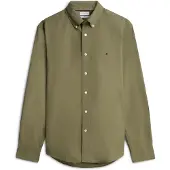 Tommy Hilfiger Flex Poplin Solid Rf Shirt - Khaki green - XL