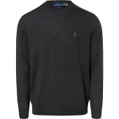 Ralph Lauren Washable Wool Crewneck Sweater - Grey - L