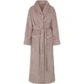 Hunkemoller Robe Long Soft Fleece - Beige - XS/S