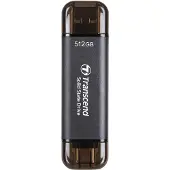 Transcend 512 gb external ssd stick, usb/usb-c 10gbps - esd310c