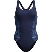 Speedo Placement Muscleback Swimsuit - Navy - 44