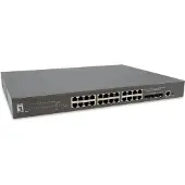 Level One GTP-2871, Hallittu, L3, Gigabit Ethernet (10/100/1000), Täysin kaksipuolinen, Power over Ethernet -tuki, Telineasennus