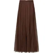 Dante 6 -Taryn Tulle Maxi Skirt - Brown - 36