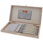 Jean Dubost Veitset valkoiset 2,5mm, 6 kpl Laguiole