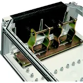 Fibox Kaapeliläpivienti 320 kiskolla, max. 2 x Ø75 mm SLN 320 -laatikon puolelle