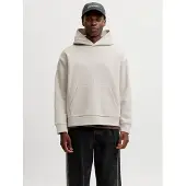 Jack & Jones Jjebarron Sweat Hood Noos - Cream - L