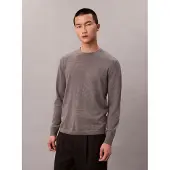 Calvin Klein Ls 100% Merino Crew 14Gg - Grey - M